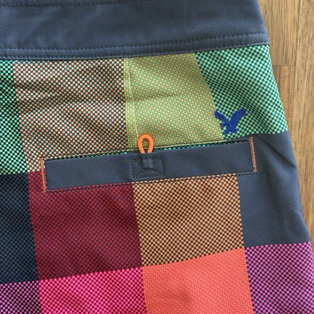 American Eagle AE‎ Board Shorts Mens Swim Trunks Sz L Beach Vacation Resort NWOT